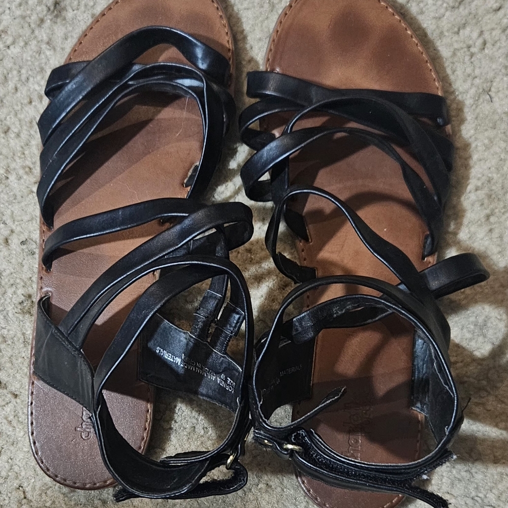 Black Strappy Sandals